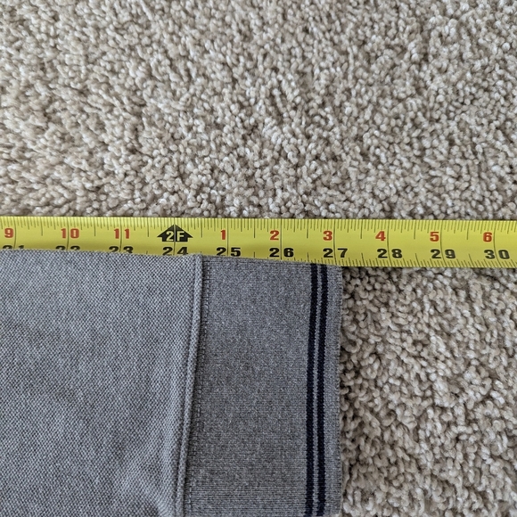 NWT American Eagle Long-Sleeve Polo Shirt Super Soft Standard Fit Grey - Picture 12 of 15